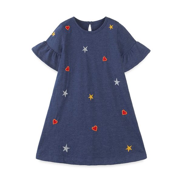 2-6 years baby girl cotton dress flying short sleeve clothes for summer embroideried with hearts and stars, Red;yellow
2-6 years baby girl cotton dress flying short sleeve clothes for summer embroideried with hearts and stars, Red;yellow