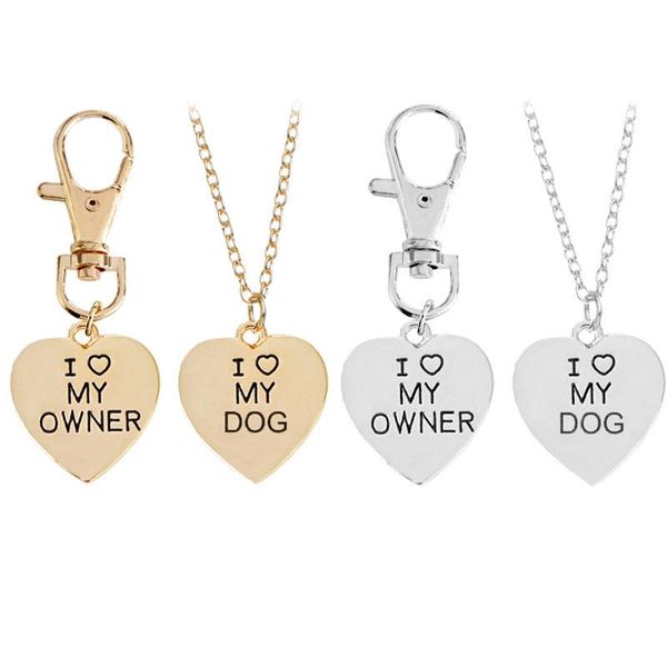 chains fashion creative heart letter i love my dog owner key necklace set personality gold metal pendant student jewelry gift, Silver
chains fashion creative heart letter i love my dog owner key necklace set personality gold metal pendant student jewelry gift, Silver