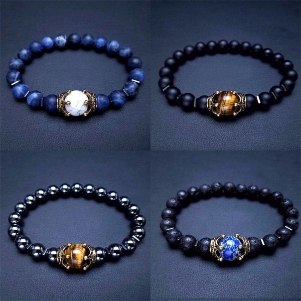 natural tiger's eye crown shaped bead bracelet men's luxury jewelry gift charm chain brings good luck beaded, strands, Black
natural tiger's eye crown shaped bead bracelet men's luxury jewelry gift charm chain brings good luck beaded, strands, Black