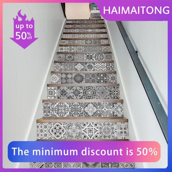window stickers creative and simple thirteen pieces of black white old retro tile stair step wall
window stickers creative and simple thirteen pieces of black white old retro tile stair step wall