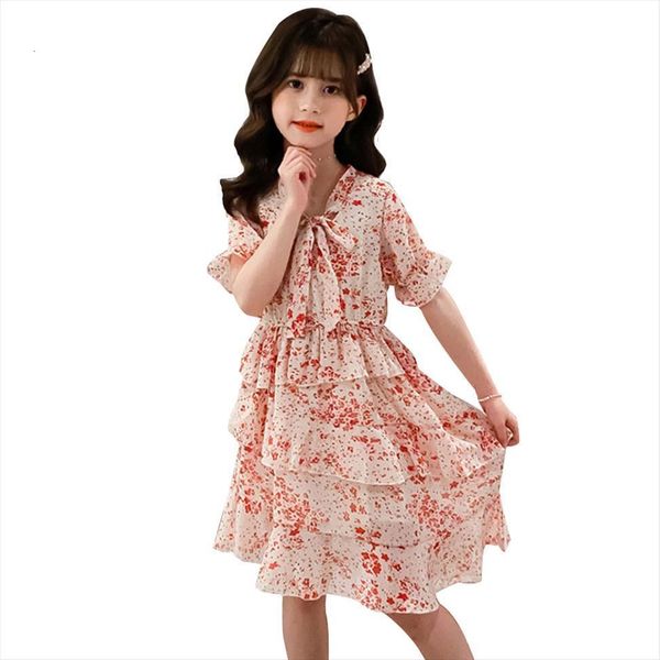 girl summer floral print dresses kids party for girls half sleeve dress tiered clothes, Red;yellow
girl summer floral print dresses kids party for girls half sleeve dress tiered clothes, Red;yellow