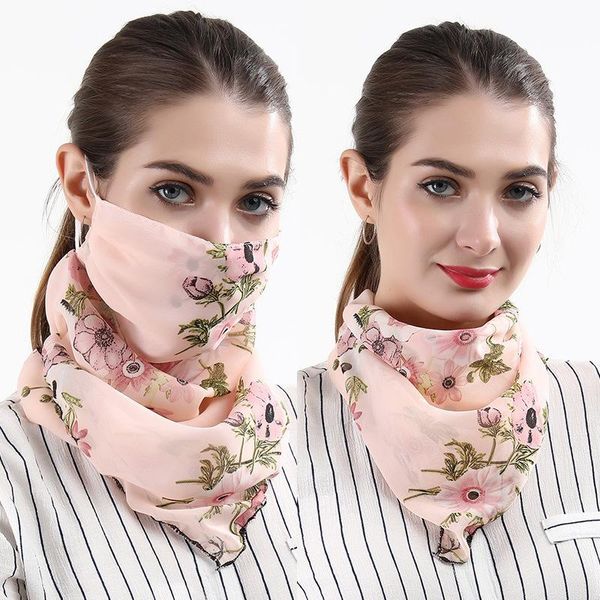 scarves collar chiffon fashion gauze shade neck guard cycling masks, Blue;gray