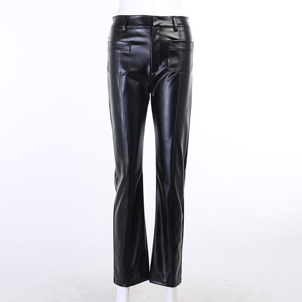 women's pants & capris y2k casual straight long trousers pu leather ankle black slim-fit brown high-waist, Black;white
women's pants & capris y2k casual straight long trousers pu leather ankle black slim-fit brown high-waist, Black;white