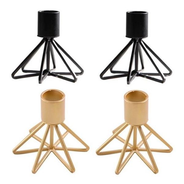 2 pcs candle holder, decorative candlestick holder for wedding, dinning, party,(metal candle stand)