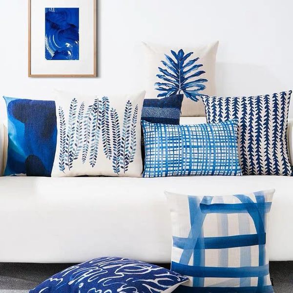 cushion/decorative pillow abstract hand painting linen blue pillowcase modern nordic geometry simple cushion cover livingroom bedroom decor
cushion/decorative pillow abstract hand painting linen blue pillowcase modern nordic geometry simple cushion cover livingroom bedroom decor