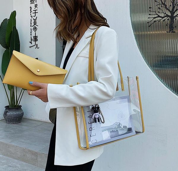 transparent bag female 2021 summer korean version of simple one-shoulder diagonal bag crystal jelly beach bun mother and child tote bag
transparent bag female 2021 summer korean version of simple one-shoulder diagonal bag crystal jelly beach bun mother and child tote bag