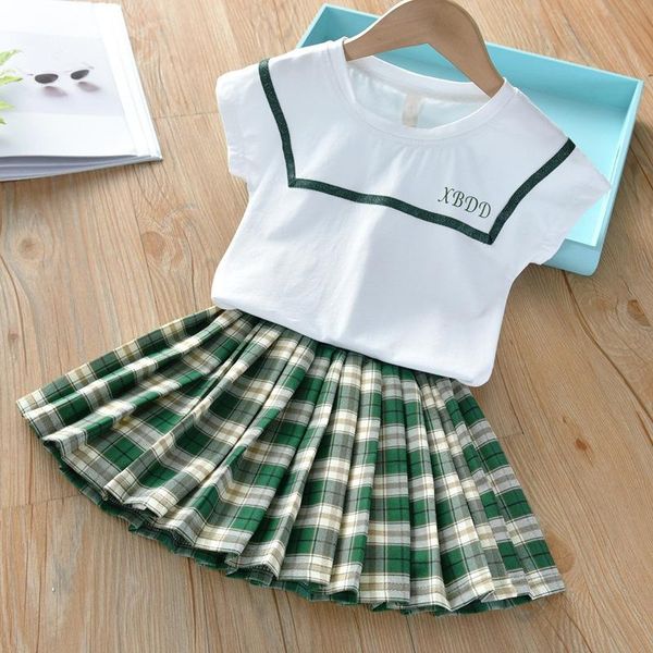 clothing sets toddler kids outfits girl clothes solid color short sleeve pleated skirt 2pcs casual summer, White
clothing sets toddler kids outfits girl clothes solid color short sleeve pleated skirt 2pcs casual summer, White