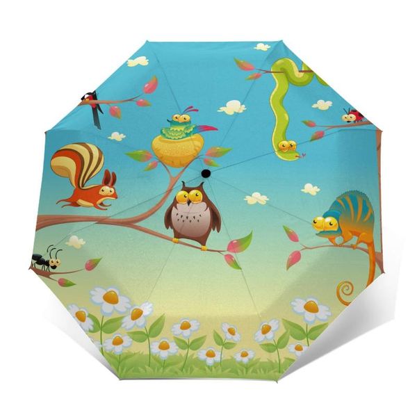 umbrellas automatic umbrella rain women three-folding forest animals windproof female waterproof parasol
umbrellas automatic umbrella rain women three-folding forest animals windproof female waterproof parasol