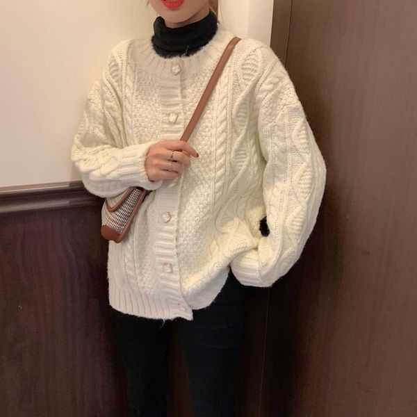 women's blouse autumn/winter japanese retro release-fitting outer with hemp cardigan sweater kri4, White;black
women's blouse autumn/winter japanese retro release-fitting outer with hemp cardigan sweater kri4, White;black