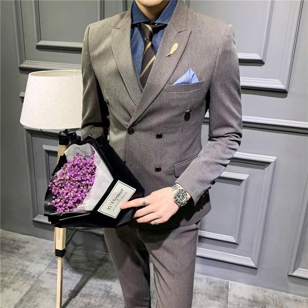 men's suits & blazers classic mens peaked lapel formal blazer slim fit business wedding groom banquet tuxedo 3 piece jacket vest pants, White;black
men's suits & blazers classic mens peaked lapel formal blazer slim fit business wedding groom banquet tuxedo 3 piece jacket vest pants, White;black