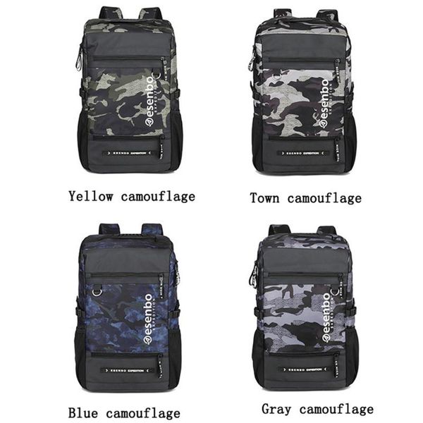 backpack outdoor leisure camouflage sports large-capacity 15.6 trend tactical hiking mountain biking 
backpack outdoor leisure camouflage sports large-capacity 15.6 trend tactical hiking mountain biking