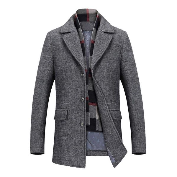 men's wool & blends 2021 jas voor mannen winter jassen dikke katoenen wol man casual mode slim fit lange sjaal uitloper plus size, Black
men's wool & blends 2021 jas voor mannen winter jassen dikke katoenen wol man casual mode slim fit lange sjaal uitloper plus size, Black
