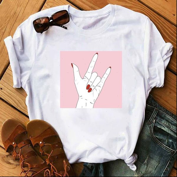 pretty love gesture print women o neck t shirt summer new harajuku fashion couple outfits woman, White
pretty love gesture print women o neck t shirt summer new harajuku fashion couple outfits woman, White