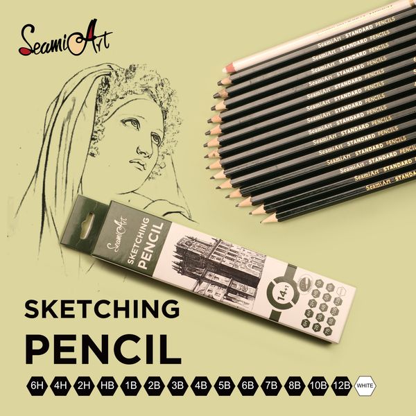 seamiart 15pcs/set drawing pencil set wood professional art supplies sketch white charcoal pencils art painting stationery
seamiart 15pcs/set drawing pencil set wood professional art supplies sketch white charcoal pencils art painting stationery