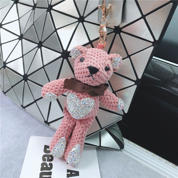 bear bag pendant fashion inlaid diamond doll key chain flash cartoon pineapple jewelry store goods, Silver
bear bag pendant fashion inlaid diamond doll key chain flash cartoon pineapple jewelry store goods, Silver