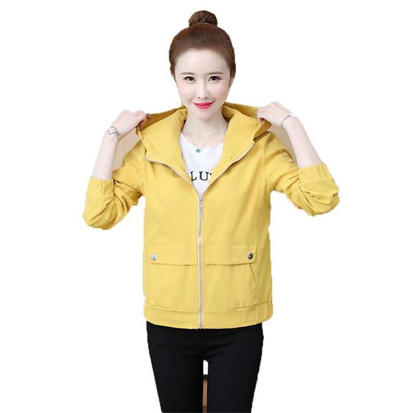 women's jackets yellow jacket women apricot 2021 spring autumn plus size loose europe and america fashion casual hooded short coat gh20, Black;brown
women's jackets yellow jacket women apricot 2021 spring autumn plus size loose europe and america fashion casual hooded short coat gh20, Black;brown