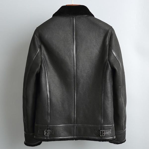 men's leather & faux 2021 real short winter jacket men sheep shearling fur coat stand collar warm wool jackets veste homme r-016 yy558, Black
men's leather & faux 2021 real short winter jacket men sheep shearling fur coat stand collar warm wool jackets veste homme r-016 yy558, Black