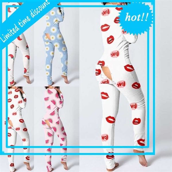 rompers plus size button-down print functional seal button flap jumpsuit pajamas women, Black;white
rompers plus size button-down print functional seal button flap jumpsuit pajamas women, Black;white