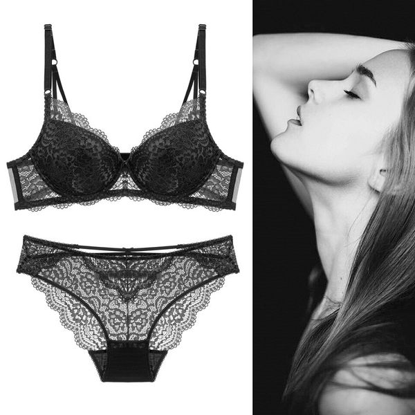 59% off factory outlet store 63# lace underwear set small chest gathered thin under thick bra woman, Red;black
59% off factory outlet store 63# lace underwear set small chest gathered thin under thick bra woman, Red;black