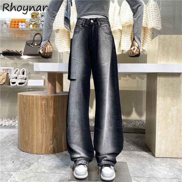women's jeans women korean style design ripped bleached all match streetwear female spring wide leg trousers college fashion leisure in, Blue
women's jeans women korean style design ripped bleached all match streetwear female spring wide leg trousers college fashion leisure in, Blue