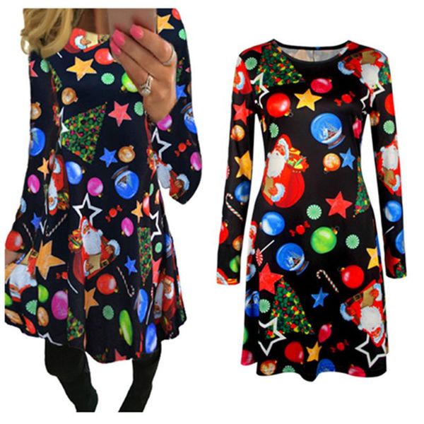 casual dresses year winter designer christmas party woman lucky star long sleeve loose dress 5xl plus size women clothing vestidos, Black;gray
casual dresses year winter designer christmas party woman lucky star long sleeve loose dress 5xl plus size women clothing vestidos, Black;gray