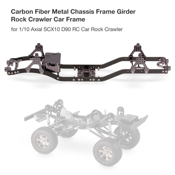 carbon fiber and metal chassis frame girder rc car frame for 1/10 axial scx10 d90 rc car rock crawler
carbon fiber and metal chassis frame girder rc car frame for 1/10 axial scx10 d90 rc car rock crawler