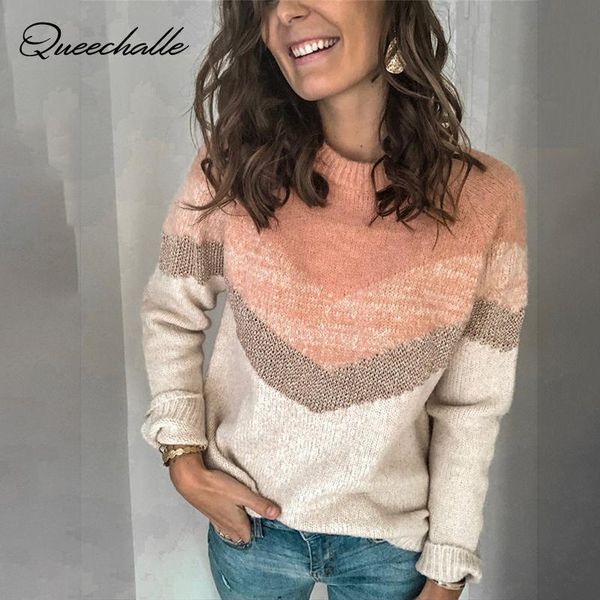 women's sweaters pink black fashion geometric patchwork autumn winter 2021 ladies knitted sweater women o-neck full sleeve jumper pullo, White;black
women's sweaters pink black fashion geometric patchwork autumn winter 2021 ladies knitted sweater women o-neck full sleeve jumper pullo, White;black