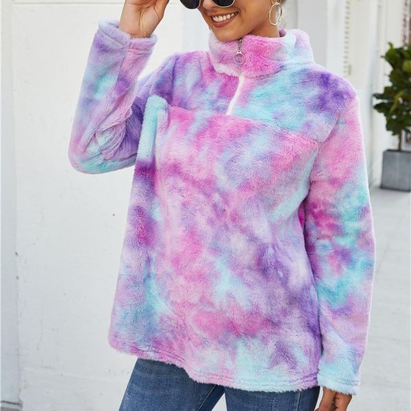 casual fluffy hoodies women tie-dye print zipper faux fur autumn winter fleece sweatshirt pullover female outwear new, Black
casual fluffy hoodies women tie-dye print zipper faux fur autumn winter fleece sweatshirt pullover female outwear new, Black
