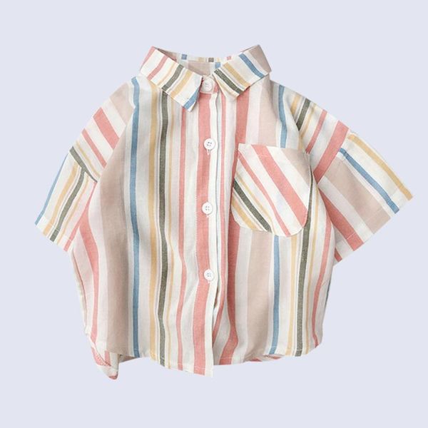 shirts summer blouses for boys striped pattern blouse short sleeve children's casual style clothes, White;black
shirts summer blouses for boys striped pattern blouse short sleeve children's casual style clothes, White;black