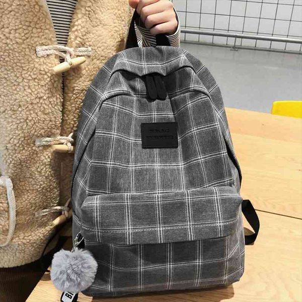 cotton women backpack female plaid school bag for teenage girls travel backpacks hair ball book mochilas
cotton women backpack female plaid school bag for teenage girls travel backpacks hair ball book mochilas