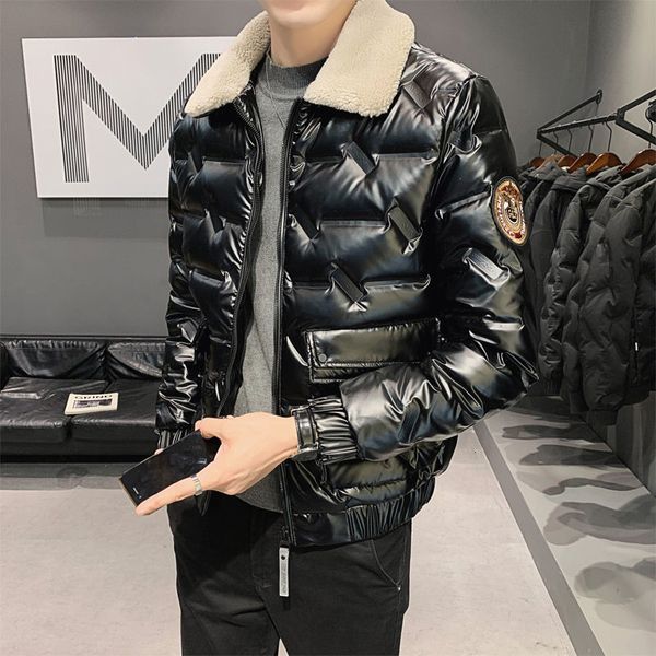 2021 New Veste Homme Down Jacket Light and Warm Lamb Fur Collar Short Coat Men's Top Parka Men Chaqueta Winter Mens Clothing Inph, Black
2021 New Veste Homme Down Jacket Light and Warm Lamb Fur Collar Short Coat Men's Top Parka Men Chaqueta Winter Mens Clothing Inph, Black