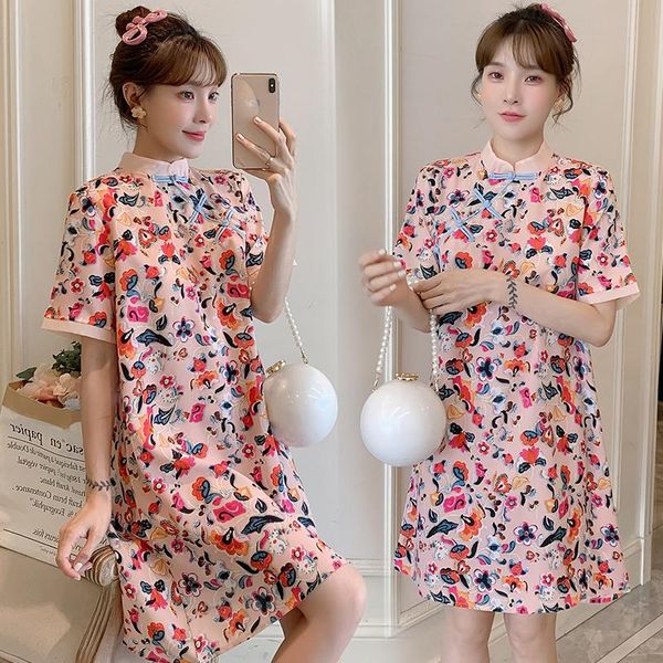 maternity dresses 9032# dress improved cheongsam patchwork easy matching loose stylish pregnant women mom, White
maternity dresses 9032# dress improved cheongsam patchwork easy matching loose stylish pregnant women mom, White