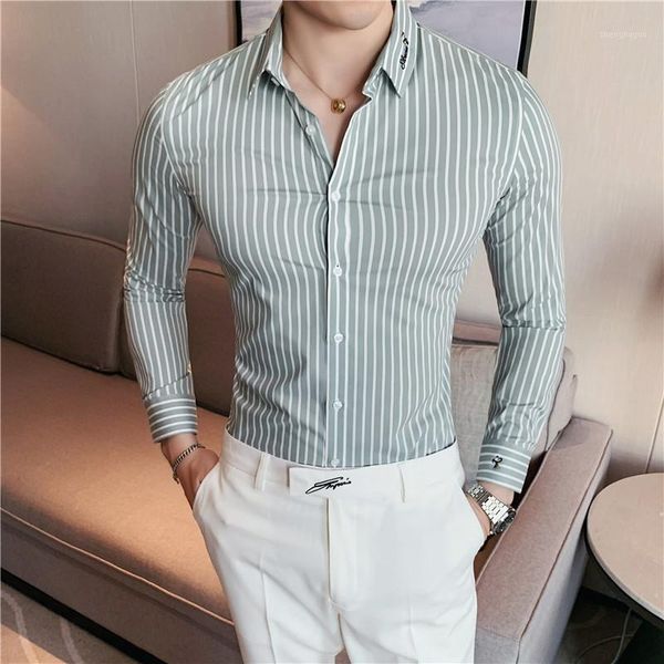men's dress shirts plus size 4xl- autumn embroidery collar long sleeve striped shirt men clothing 2021 slim fit casual office chemise, White;black
men's dress shirts plus size 4xl- autumn embroidery collar long sleeve striped shirt men clothing 2021 slim fit casual office chemise, White;black