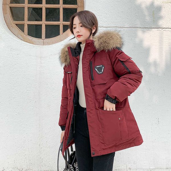 korean style women long parkas winter hooded jacket thick plus size pattern with fur collar cotton coat femme ropa de mujer 201029, Black
korean style women long parkas winter hooded jacket thick plus size pattern with fur collar cotton coat femme ropa de mujer 201029, Black