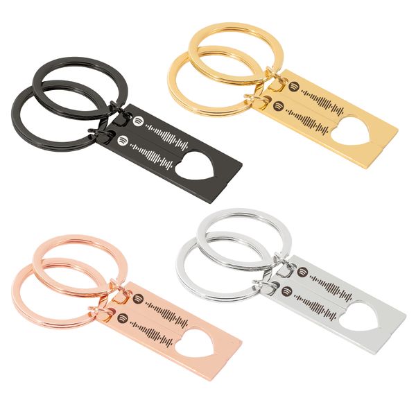 2pcs/set custom music app spotify code keychain heart couple lovers key chains keyring personalized song code jewelry gifts, Silver
2pcs/set custom music app spotify code keychain heart couple lovers key chains keyring personalized song code jewelry gifts, Silver