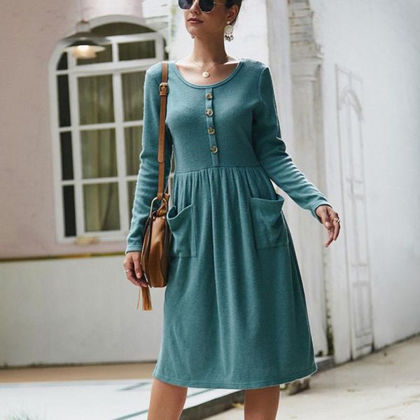 casual dresses qpfjqd women winter knitted sweater dress o neck high waist a-line spring autumn ladies knee party midi pockets, Black;gray
casual dresses qpfjqd women winter knitted sweater dress o neck high waist a-line spring autumn ladies knee party midi pockets, Black;gray