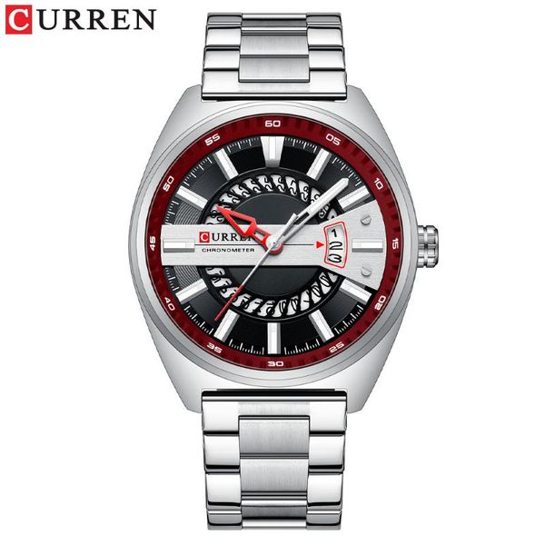 wristwatches curren business date analog quartz wristwatch 2021 casual men's watches with stainless steel luminous hands 8403, Slivery;brown
wristwatches curren business date analog quartz wristwatch 2021 casual men's watches with stainless steel luminous hands 8403, Slivery;brown