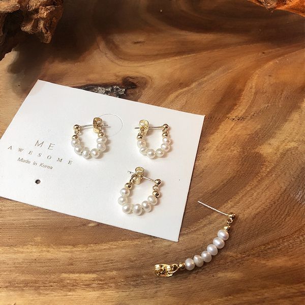 korea dongdamen fashion earrings women simple temperament freshwater pearl s925 silver needle
korea dongdamen fashion earrings women simple temperament freshwater pearl s925 silver needle