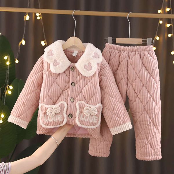 pajamas children's girls' suit autumn and winter flannel with cotton thickened warm girl's baby coral velvet housewear, Blue;red
pajamas children's girls' suit autumn and winter flannel with cotton thickened warm girl's baby coral velvet housewear, Blue;red
