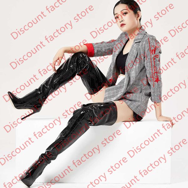 thigh high boots stiletto heels full zipper over-the-knee long boots lacquered patent black plus size 36-46
thigh high boots stiletto heels full zipper over-the-knee long boots lacquered patent black plus size 36-46