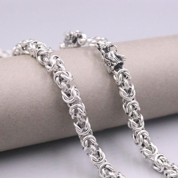 chains real 925 sterling silver necklace dragon head end with 7mm byzantine link chain 22.8inch stamped s925
chains real 925 sterling silver necklace dragon head end with 7mm byzantine link chain 22.8inch stamped s925