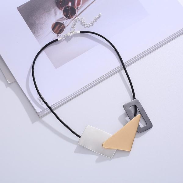 pendant necklaces trendy neck chokers geometric leather rope women's statement fashion suspension jewelry female decoration accessories, Silver
pendant necklaces trendy neck chokers geometric leather rope women's statement fashion suspension jewelry female decoration accessories, Silver