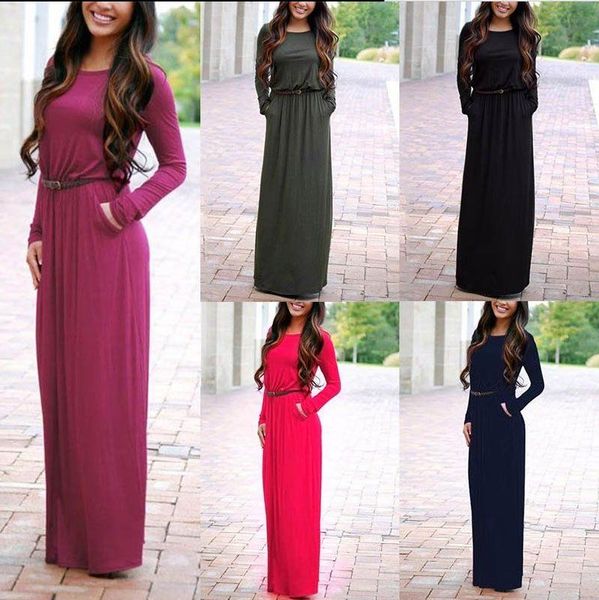 casual dresses womens vintage vestidos longo jurken women maxi dress full sleeve autumn a line solid ropa mujer long, Black;gray
casual dresses womens vintage vestidos longo jurken women maxi dress full sleeve autumn a line solid ropa mujer long, Black;gray