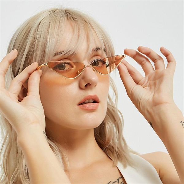 sunglasses cat eye triangle metal frame women cool small fashion sun glasses shades ocean color feminino uv400, White;black
sunglasses cat eye triangle metal frame women cool small fashion sun glasses shades ocean color feminino uv400, White;black