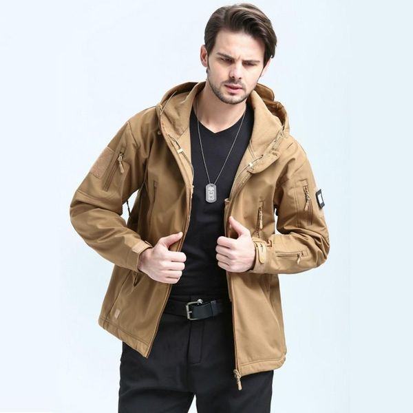 men's jackets 2021 army military tactical jacket men winter waterproof windproof soft shell windbreaker hunt clothes jaqueta masculina, Black;brown
men's jackets 2021 army military tactical jacket men winter waterproof windproof soft shell windbreaker hunt clothes jaqueta masculina, Black;brown