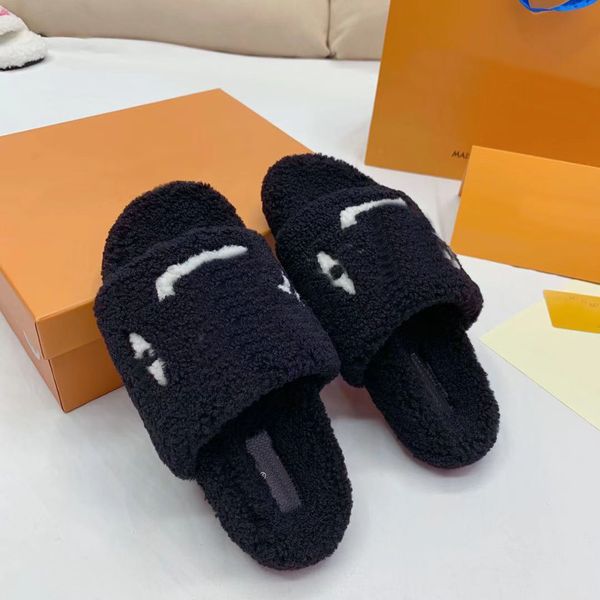 slippers causal slippers wool slipper autumn winter print slide cotton sandals shoes loui vuttones indoor beach flip flops with box, Black
slippers causal slippers wool slipper autumn winter print slide cotton sandals shoes loui vuttones indoor beach flip flops with box, Black