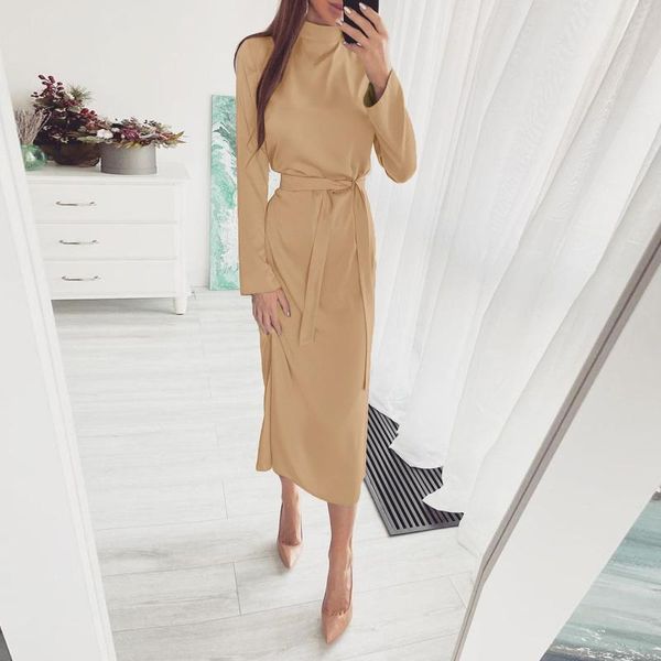 casual dresses 40# vintage long sleeve irregular dress women autumn hem a-line maxi with belt turtleneck elegant 2021, Black;gray
casual dresses 40# vintage long sleeve irregular dress women autumn hem a-line maxi with belt turtleneck elegant 2021, Black;gray
