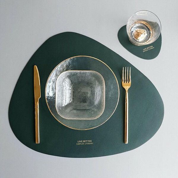 table runner 1 set pu leather tableware pad waterproof mats non-slip heat insulation placemat kitchen dining tool
table runner 1 set pu leather tableware pad waterproof mats non-slip heat insulation placemat kitchen dining tool
