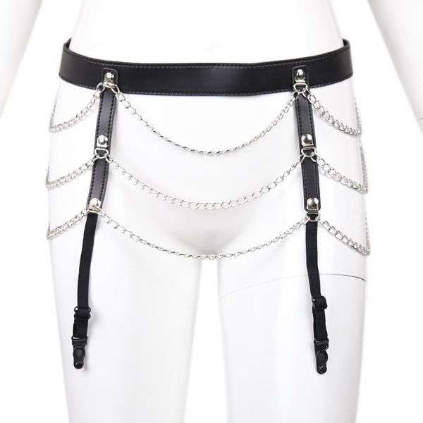 sexyy lingerie of women erotic leather garter belts stocking suspender set with metal chain for porno female
sexyy lingerie of women erotic leather garter belts stocking suspender set with metal chain for porno female