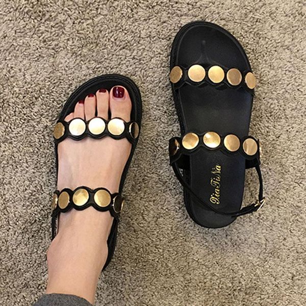 dress shoes woman metal wafer wedges sandals 2021 summer beach women slippers buckle band sandales decoration muffins sandalias, Black
dress shoes woman metal wafer wedges sandals 2021 summer beach women slippers buckle band sandales decoration muffins sandalias, Black
